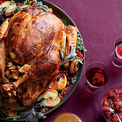 roast turkey with chestnut apple stuffing recipe for managing pcos turkey presentation